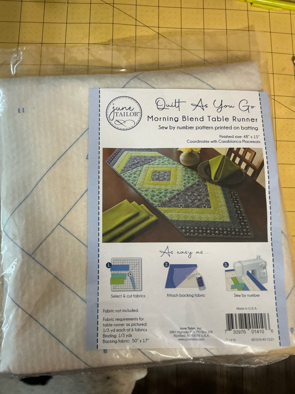 June Tailor 'Morning Blend' Quilting Table Runner Kit -